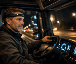 Dispositivo EEG monitoraggio fatica conducente